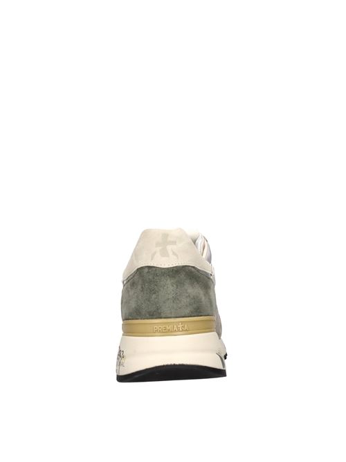 Suede and fabric sneakers PREMIATA | MICK VAR. 6871GRIGIO-VERDE